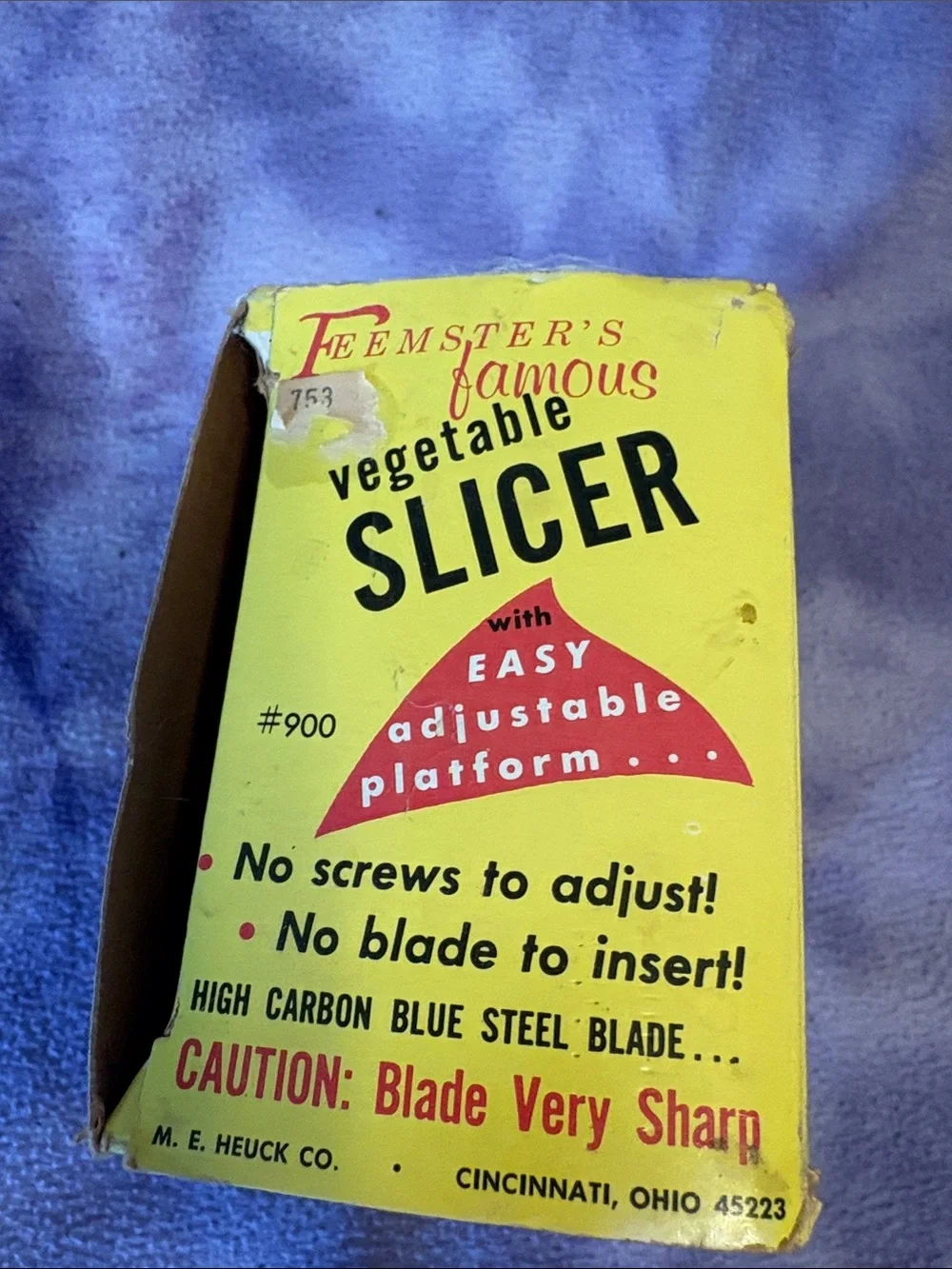 Flemster's Famous Vegetable Slicer - original Packaging and instructions